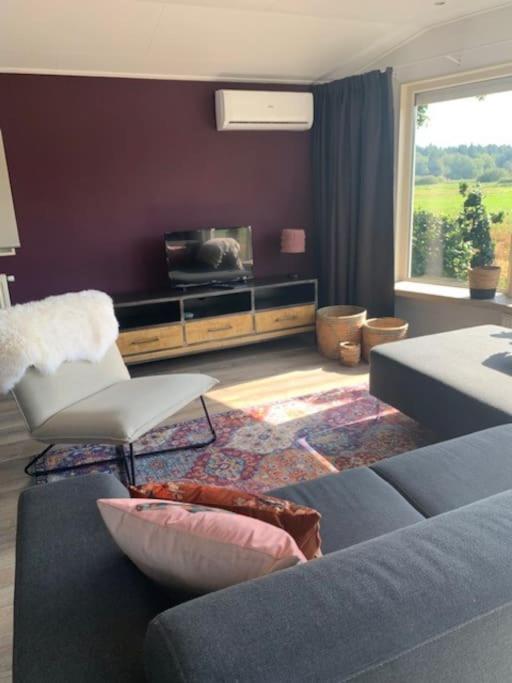 Luxe Chalet Met Uniek Vrij Uitzicht Op Rustig Park In Papenvoort Drenthe Esterno foto